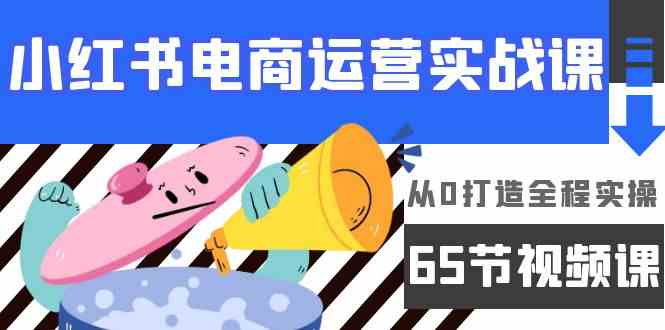 小红书电商运营实战课，​从0打造全程实操（63节视频课）-必富网创