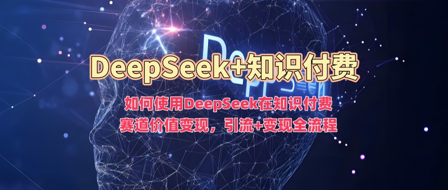 如何使用DeepSeek在知识付费赛道价值变现，引流+变现全流程-必富网创