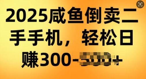2025闲鱼倒卖二手手机，高客单，高利润，轻松日入3张-必富网创