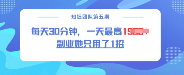 副业她只用了1招，每天30分钟，无脑二创，一天最高1.5k-必富网创